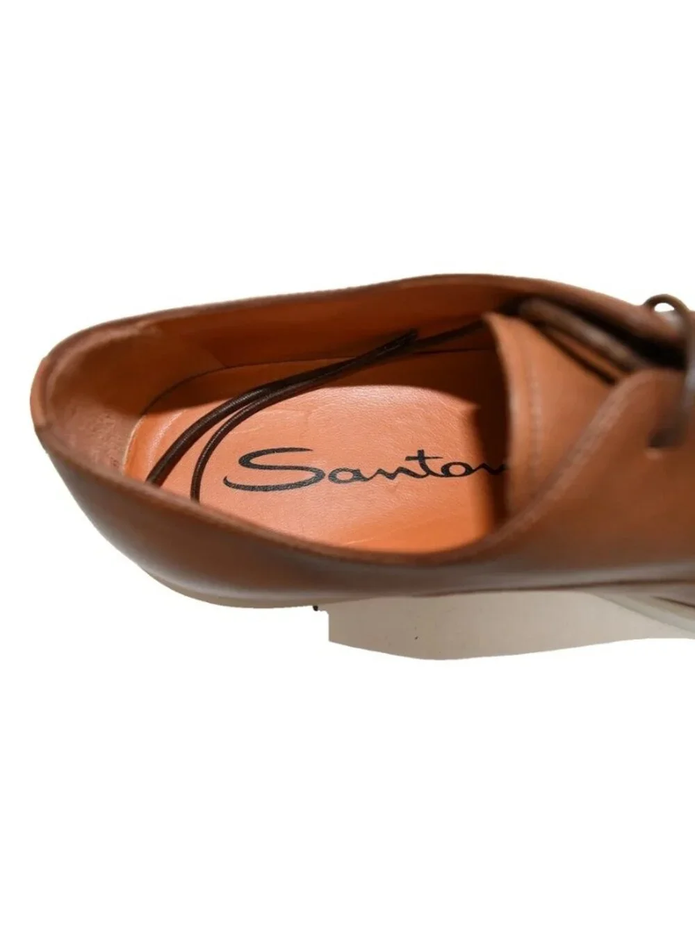 New! Santoni Doyle M5 Derby Sneaker Brown Size 8 D DD466A